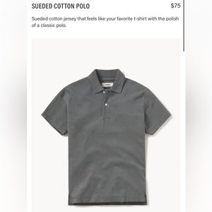Buck Mason Suede Polo